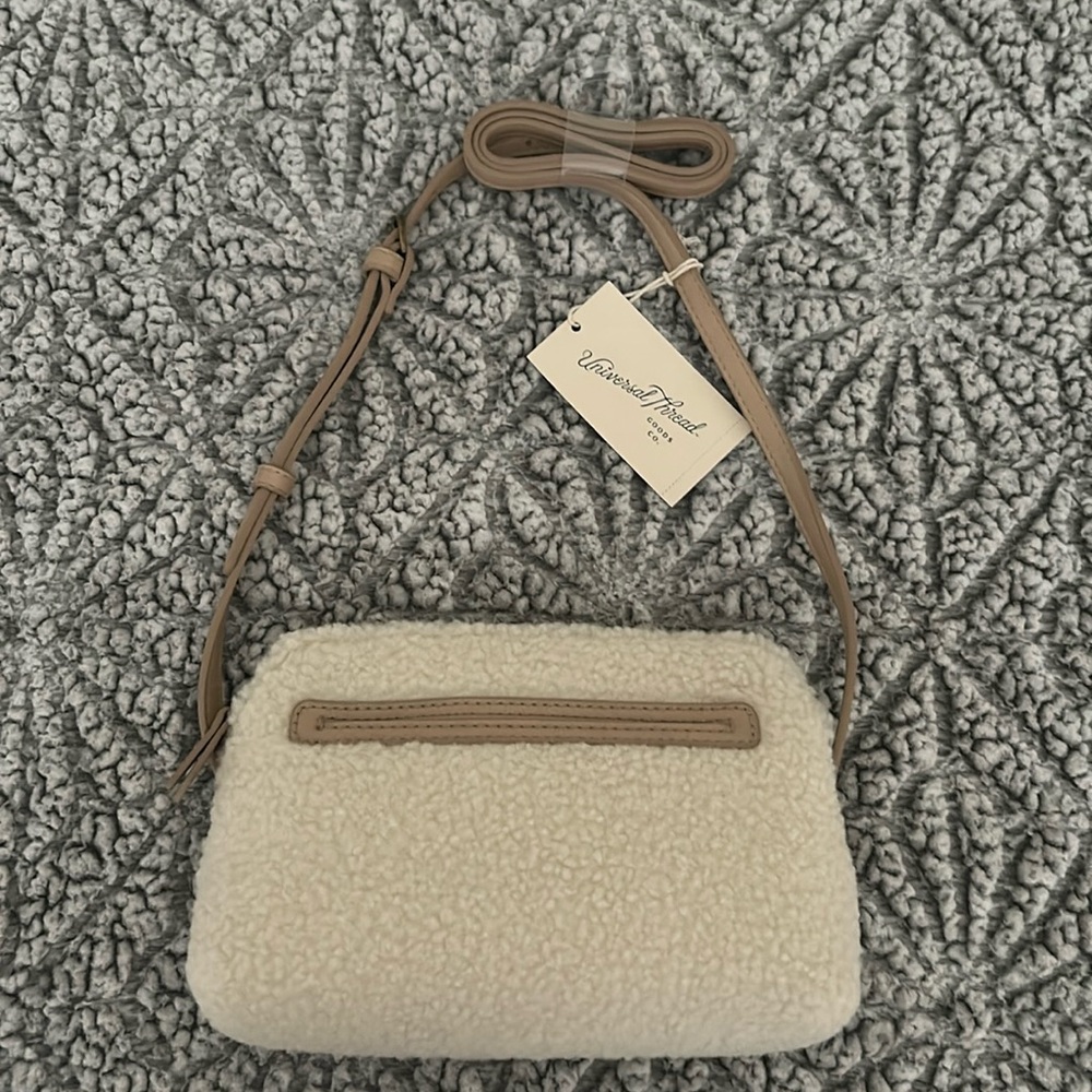 Cross-bay Faux - Fur Creamy White Bag